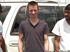 Aiden McAllister tag teamed by chocolate dongs