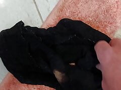 Dirty panties in bathroom