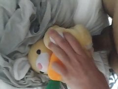 fucking my rabbit plushie 3