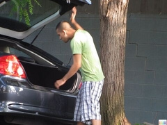 Public and crazy gay prank featuring Michael Rogue