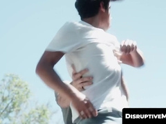 DisruptiveMovie.com - Chris Damned pumps boyfriend Gabe Bradshaw's mouth full of warm cum