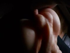 Playing with my silicone fuck buddy when wifes is other room