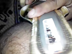 Gold sandal in my ass