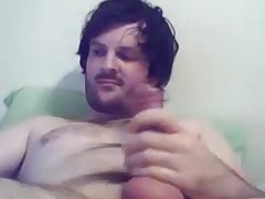 Sexy bearded dude wanking