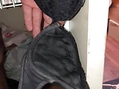cum on black bra now