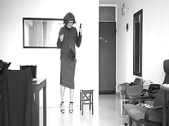 Crossdresser teacher dance