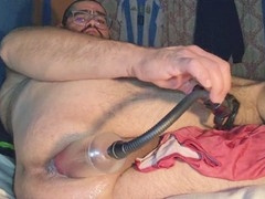 Chubby dildo, toys play, gaping