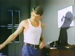 Horny amateur gay video with Blowjob, Vintage scenes