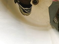public wank in army trousers