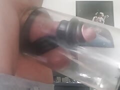 Two-Stage Cylinder Penis Pumping Verbal