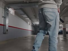 In the Parking Lot with Anal Plug