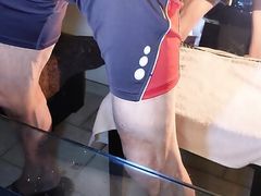 Big Bare Dick Under Shorts