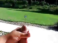 Big Cum Outside Public