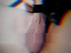 Young guy masturbates his big cock