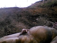 Muddy fun outdoors