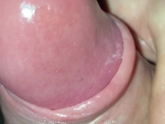 Long, pumped bulbous foreskin fuck-stick with cum-shot