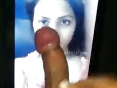 Indian bitch covered in cumshots