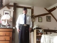 In aviator outfit with a hook in my ass