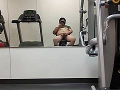fleshlight jack off in my work's gym