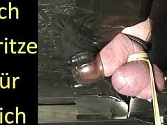 Handsfree Orgasm on milking table