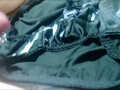 Cumshot on mom's underpants