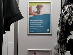 naked fun in a public toilet