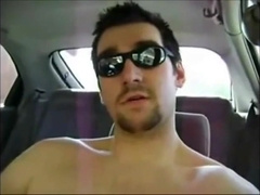 Horny Verbal Dude Jerks Off  Cums in Car