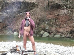 nudist uncovers himself insanely