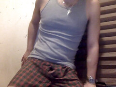 Pop-shot, big cock, gay jack off