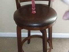 Jerking off and riding a dildo