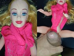 MY GIRLFRIEND DOLL LILY, CEDUCES ME WITH HER LINGERIE ON, I MASTURBATE IN FRONT OF HER, BICK DICK, FETISH DOLL