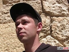 Youri Chevalier Receives Handjob And Dick Rubbing Outdoors