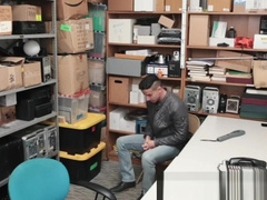 Gay thief swallows load and gets fucked