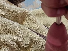 9 mm Uretheral Sound Blissfuly Painful with cum.