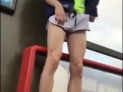 Public Cock Show in Metro Station - Amateur Big Dick Twink 2