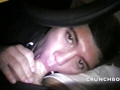 Amazing risky exhib in the street in Paris with Latino twink