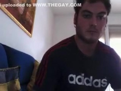 Spanish Str8 Guy Shows His Big Ass On Doggy Style On Cam