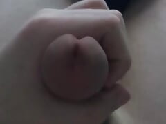 Playing with my cock and cumming because i was horny snd bored