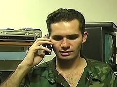 Military blowjob scenes with the new recrutes