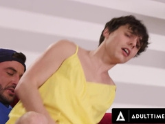 Watch as this dude cheats with his hairy pal in a wild doggystyle threesome
