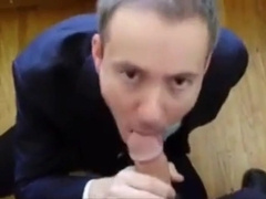 business man suck his boss