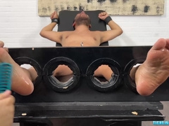 Subordinated Pup Saki kittled on man rod and feed by teddy Matt