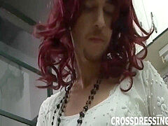 Crossdressing makes my penis diamond rock-hard