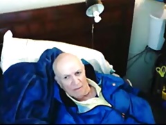 grandpa stroke on webcam