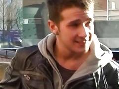 Young twink ass fucked in 3way