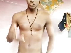 naked indian guy has a big cock