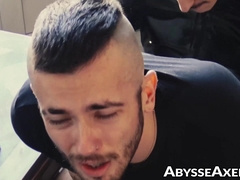 Hairy David Luca had anal prolapse after getting his ass drilled by jock Pierre Rubbe