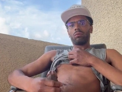 Balcony jerkoff two