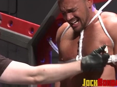 Jesse Balboa moaned in anguish as Dire Callahan pinned his dick with clothespins