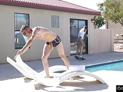 Trent Rails His Poolboy's Butthole In The Summer Sun